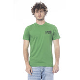 Cavalli Class Green Cotton Men T-Shirt -   -  Cavalli Class.